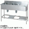 TA-2SB-A1245 タニコー 台付二槽シンク
