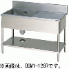 BSM1X-186R BSM1X-186L マルゼン 一槽水切付シンク