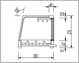 OH角型-Sc-1500L(R) 大穂製作所 ネタケース