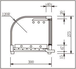 OH丸型-Sc-1200L(R) 大穂製作所 ネタケース