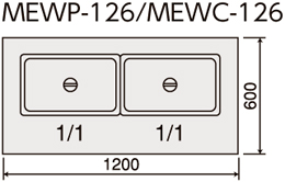 MEWP-126 マルゼン 電気ウォーマーテーブル｜業務用厨房機器通販の厨房
