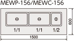 MEWP-156 マルゼン 電気ウォーマーテーブル