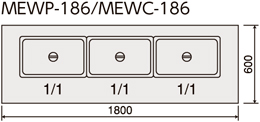 MEWP-186 マルゼン 電気ウォーマーテーブル