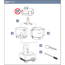 DLC-N7CS クイジナート S用シンプルカバー DLC-N7JPS・DLC-N7JSS用基本パーツ