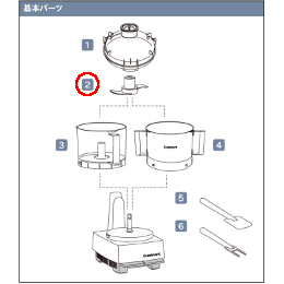 DLC-301BI クイジナート メタルブレード DLC-NXJ2PS・DLC-NXJ2SS用基本パーツ