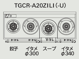 TGCR-A20ZILI-U タニコー中華レンジ