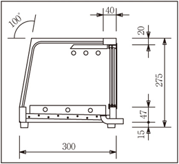 OH角型-Sc-1200L(R) 大穂製作所 ネタケース