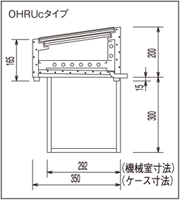 OHRUc-1200 大穂製作所 炉端ケース
