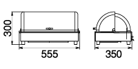 CP-520(GKC) タイジ クールプレート ガラストップ・ドームカバー仕様