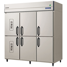 GRD-182PDX-L フクシマガリレイ ノンフロンインバーター制御タテ型冷凍冷蔵庫 冷凍室・冷蔵室逆仕様