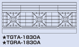 TGRA-1830A タニコー ガスレンジ ウルティモシリーズ