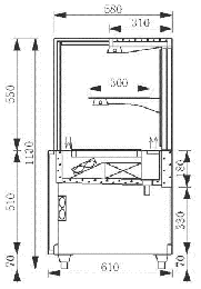 OHGE-Sd-1200 大穂製作所 低温高湿冷蔵ショーケース