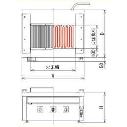3P-210CS ステーキ用 電気グリラータイプ ヒゴグリラー｜業務用厨房 