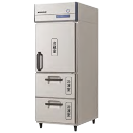 GRD-081PM2MDDR フクシマガリレイ 業務用冷凍冷蔵庫 下室2段冷凍ドロワータイプ
