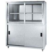 ACS-1200HG アズマ 食器戸棚 片面引違戸 上部ガラス戸