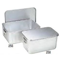 アルマイト プレス製給食用 パン箱(蓋付) APV-14 258(45個入)