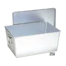 アルマイト 給食用 パン箱深型(蓋付) APV-15 257(45個入)