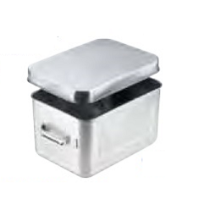 18-8 保温・保冷バットマイルドボックス(オールステンレス角型二重食缶) サラダ用7L 004(蓋付) ABT-A9 