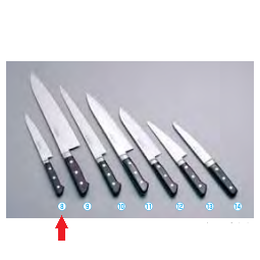 堺實光 INOX シリーズ ペティーナイフ(両刃) AZT-08 12cm｜業務用厨房