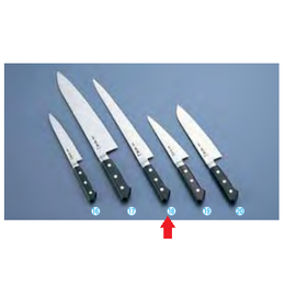 正本 ハイパーモリブデン鋼 ツバ付筋引(両刃) AMS-J2 24cm