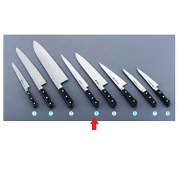 包丁・ナイフ 堺菊守日本鋼包丁（口金付）　筋引　（両刃）　30cm　(9-0314-0403) 包丁・ナイフ 堺菊守日本鋼包丁（口金付） 筋引 （両刃） 30cm (9-0314-