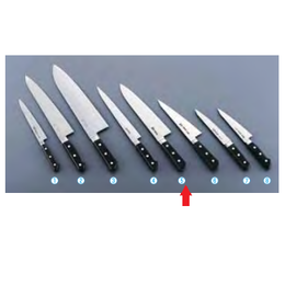 堺菊守日本鋼(口金付) 洋出刃(両刃) AKK-58 21cm