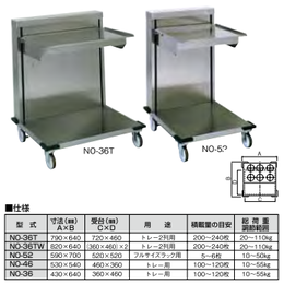 トレー・ラック用オープンタイプ ディスペンサー HDI-20 NO-52