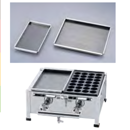 関西式 たこ焼器(28穴) 専用鉄板 GTK-75 大(2枚掛サイズ)｜業務用厨房 