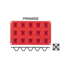 マルテラート フレキシブルノンスティックモルド 36 ピラミッド 15ケ取 SF008 WSL-35  