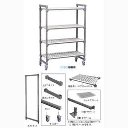 □CAMBRO 固定追加ユニット カムシェルビングエレメンツシェルフ