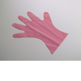 M  STB-59 カラー マイジャストグローブ五本絞り#28(化粧箱入)(ポリエチレン製) ピンク