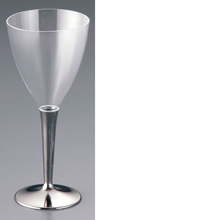 モザイク ワイングラス(8個入) NWI-15 シルバー MZGL8SL