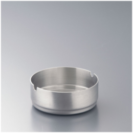 PHI-L5 フラット ステンレス スタッキング丸灰皿 レスト付 7cm