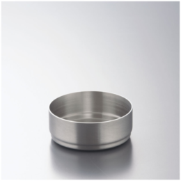 PHI-L6 フラット ステンレス スタッキング丸灰皿 レスト無 8cm