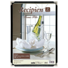 ME-600 PLS-19 レシピアン メニューファイル 2ページ ブラック